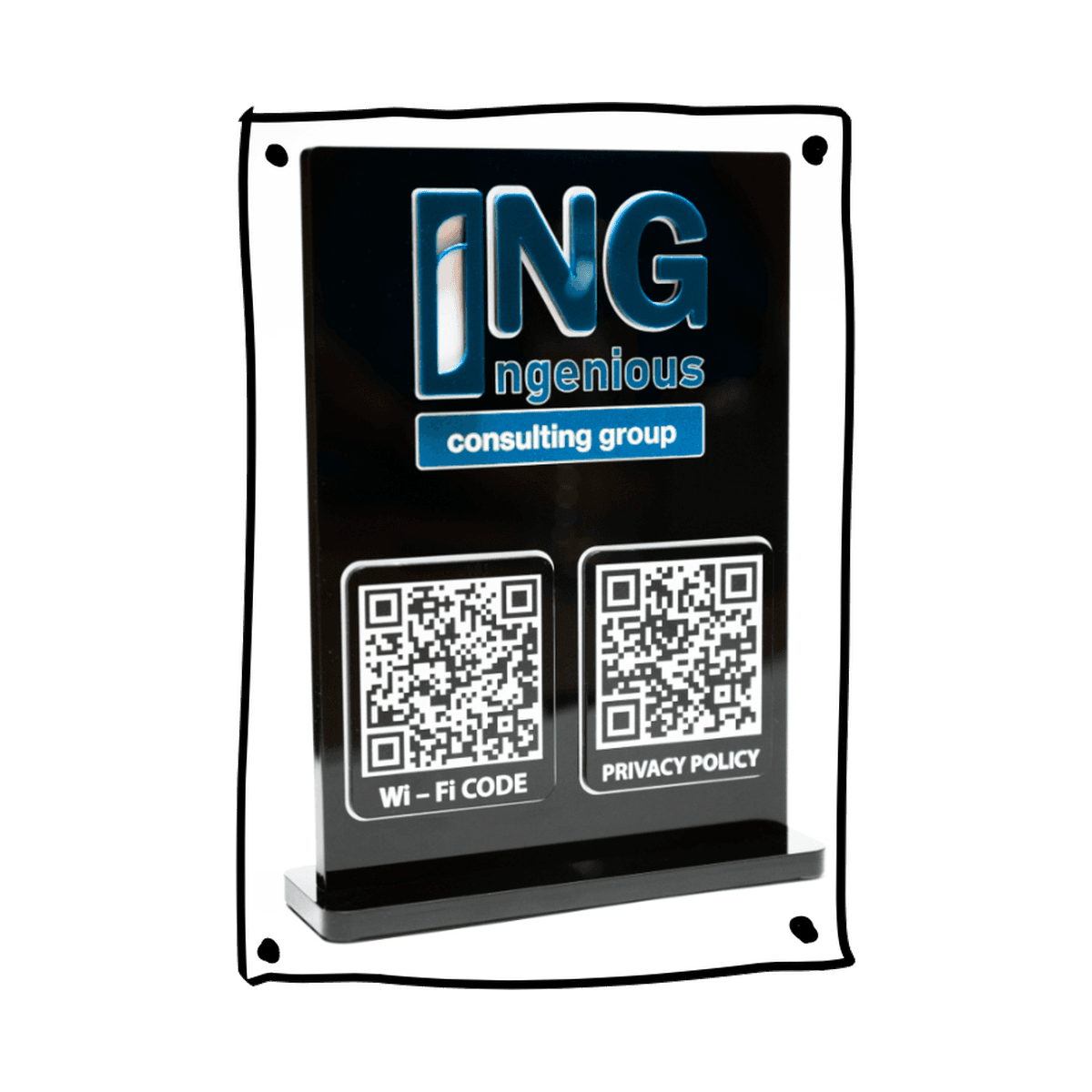 Βάση GDPapp με QR codes για Wi-Fi και πολιτική απορρήτου